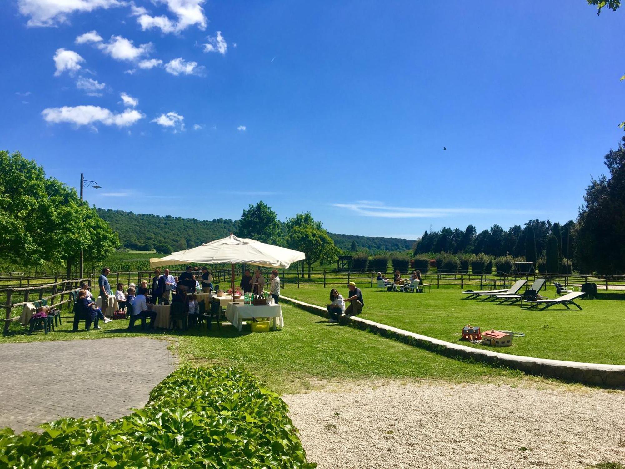Agriturismo Potrero Grande Sul Lago Di Martignano Con Spiaggia 캄파냐노 디 로마 외부 사진